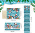 Lyforpyton 10 Christmas Money Holder with Slots, Christmas Party Santa Cash Card Supplies, Surprise Money EnvelopesBlue
