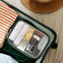 Wedama TSA Approved Clear Toiletry Bag, 2 Pack Quart Size Makeup Bags with Handles, Dark Green
