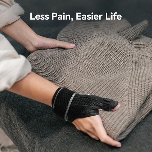 AGPTEK Trigger Thumb Splint for Right & Left Hand, Breathable Support Brace with Metal Splint for Pain Relief