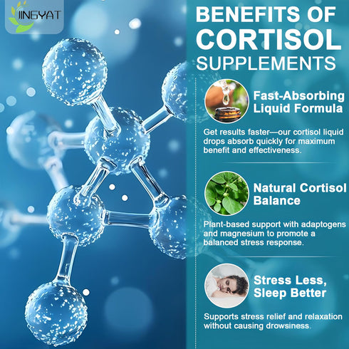 Women,19-in-1 w/Magnesium,L-Theanine,Ashwagandha,Omega-3, Cortisol Supplements for Cortisol Supplement Liquid Drops