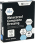 MED PRIDE Sterile Waterproof Foam Composite Dressing Pads, 4x4 Inch (Pack of 10) for Shower, Surgery, Pressure Ulcers,