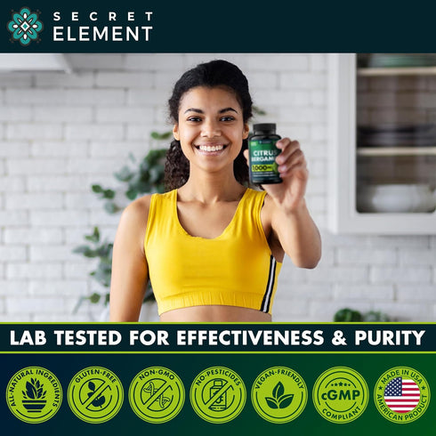 Citrus Bergamot Extract 1000mg - Vegan Capsules for Heart, Immune System Support, and Healthy Aging