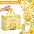 Innovoscape Sunflower Gift Bag Yellow Sunflower Gift Wrapping Bag with Tissue Papers and Card Party Favor Decorations