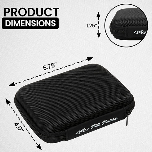 Day and Night Pill Organizer 14 Mini Pill Bags - Color Coded, Pre-Labeled for 7 Days, Travel AM PM Med Wallet