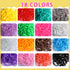YGDZ Hair Accessories for Girl, 1753PCS Elastic Hair Ties Set, Colorful Hair Rubber Bands with Organizer Box, Cotton