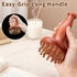 QZAVIRE 29-Teeth Copper Copper Head Massage Comb for Body and Scalp, Brass Body Massage Brush Rosewood Handle Body