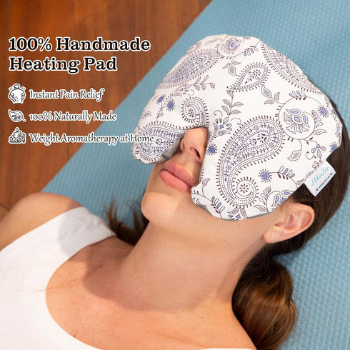 Hihealer Microwave Heating Pad - Reusable Moist Heat Pad for Cramps, Joints, and Neck Pain Relief