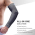 LP SUPPORT 668 Elbow Compression Sleeve Brace for Tennis & Golfer’s Elbow, Pain Relief for Men & Women (Black - L)