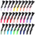 HH&LL 30pcs Alligator Hair Styling Sectioning Clips in 15 Colors