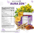 Gummies Gummy AuraZen Mood Support Saffron L-Theanine Ashwagandha Rhodiola St John's Wort Lions Mane GABA Vitamin D