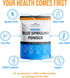 Organic Blue Spirulina Powder - 100% Pure Superfood Blue-Green Algae, 60 Servings, Natural Food Coloring for Smoothies