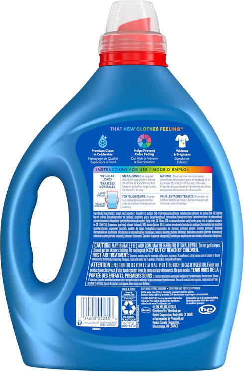 Persil Original Everyday Clean, Liquid Laundry Detergent, High Efficiency (HE), Deep Stain Removal, 2X Concentrated, 82.5 fl oz, 110 Loads