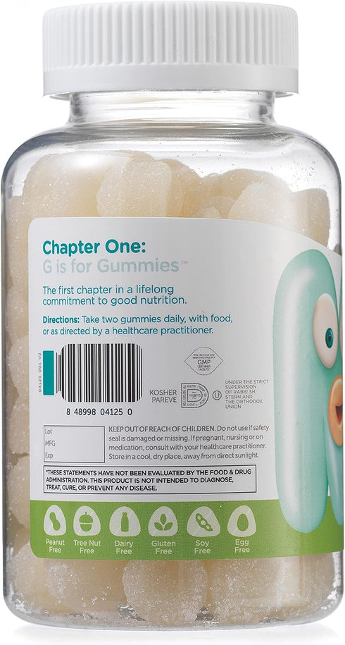 Chapter One Magnesium Gummies for Kids & Adults, Natural Calm, Kosher Apple Flavor, 60 Gummies