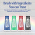 Pack 3 5 oz 70% Dr. Bronners All-One Toothpaste of Spearmint, Fluoride-Free Toothpaste for Adults, SLS-Free, Organic