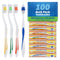 100 Pack Standard Classic Medium Soft Toothbrush - Bulk Individually Wrapped