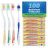100 Pack Standard Classic Medium Soft Toothbrush - Bulk Individually Wrapped