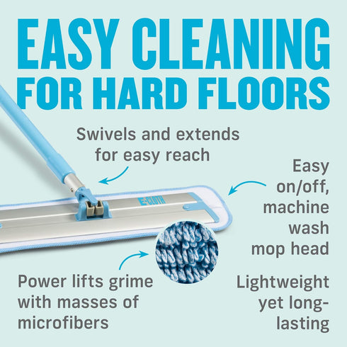 E-Cloth Deep Clean Mop, Microfiber Mop, Perfect Floor Cleaner for Hardwood, Laminate, Tile, Washable and Reusable