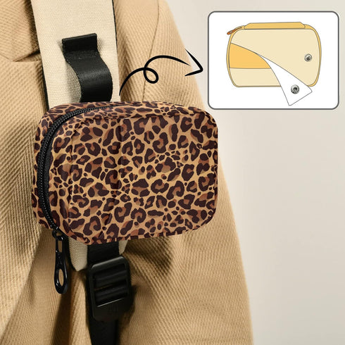 Ollabaky 7 Marble Leopard Print Pill Case Day Pill Organizer Travel Pill Case Portable Weekly Pill Box Bag Container