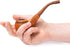 Dr. Watson Wooden Tobacco Pipes Set of 3, Classic Handmade Natural Wood Design