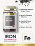 Carlyle Iron Gummies, 60 Vegan Gummies, Plus B-Complex Vitamins, Grape Flavor, Non-GMO, Gluten Free Supplement
