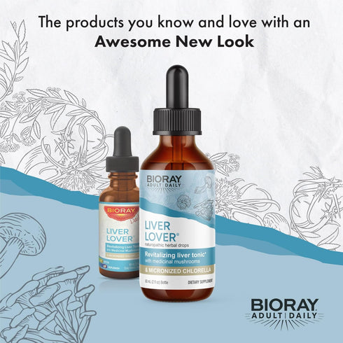 BIORAY Daily Liver Lover, 2 fl oz, Supports Liver & Adrenals, Non-GMO, Vegan, Gluten Free