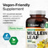 BIO KRAUTER Mullein Capsules for Lung Detox 1200 mg - 250 Count - Vegan Mullein Leaf Capsules for Respiratory Support -