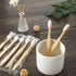 100 Packs Prepasted Disposable Toothbrush, Bamboo Handles, Individually Wrapped, Homeless Gift Set