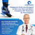 Compressa Compression Socks for Women & Men, 1 Pair Open Toe, Premium Non-Slip Support for Joint Pain Relief
