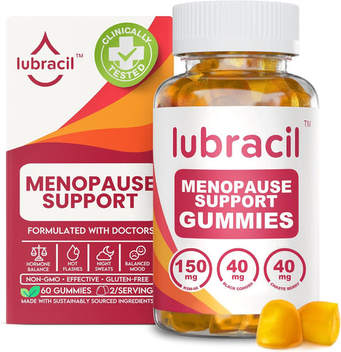 Lubracil Menopause Gummies for Women - Menopausal Supplements for Hot Flashes, Night