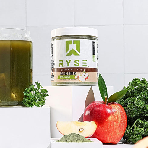 RYSE Loaded Greens Daily Superfood Powder - 30 Servings with Essential Micronutrients, Antioxidants, Vitamins