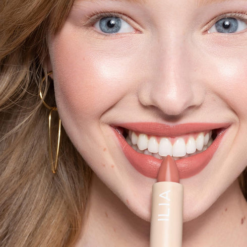 ILIA Color Block Lipstick, Non-Toxic, Vegan, Hydrating, Long Lasting, Amberlight (0.14 oz)