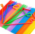 100 Pcs Colorful Flexible Plastic Bendy Straws, Disposable, 10.2" Long, 0.23'' Diameter, BPA-Free
