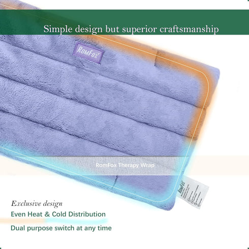 Microwavable Heating Pad for Pain Relief - Moist Heat for Cramps, Muscles, Joints, Back, Neck (Purple - Lavender)