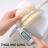 Shower Body Brush with Bristles and Large Pumpkin Loofah - Back Scrubber Bath Mesh Sponge for Skin Exfoliating