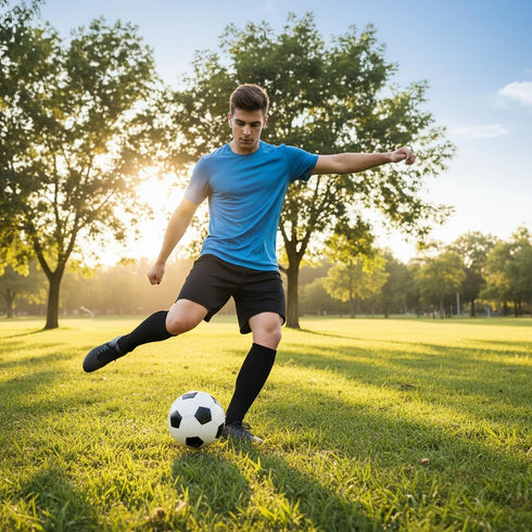 Macuezu Black Pre Cut Socks, Cut Socks Soccer Leg Sleeves for Men, Elastic Soccer Shin Guard Sleeves for Sports, Shin