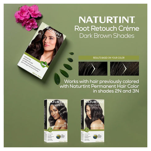 Naturtint Dark Brown Root Retouch Crème Permanent Hair Color - Ammonia Free, 1.52 Fl Oz