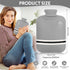 Hot Water Bottle with Cover - 2L Bag for Menstrual Cramps and Pain Relief, Hot and Cold Compress (Gray)