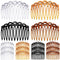WILLBOND 16 Pieces Women Hair Comb Accessories, French Side Combs, Plastic Twist Decorative Clips (Black, Transparent,