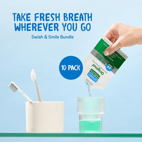 SmartMouth Original Activated Mouthwash, Adult Mouthwash for Fresh Breath, Oral Rinse for 24-Hour Bad Breath Relief,
