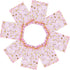 100PCS Heart Printed Organza Bags - Gift Jewelry Candy Bags for Wedding Valentine's Day 5x7Inch