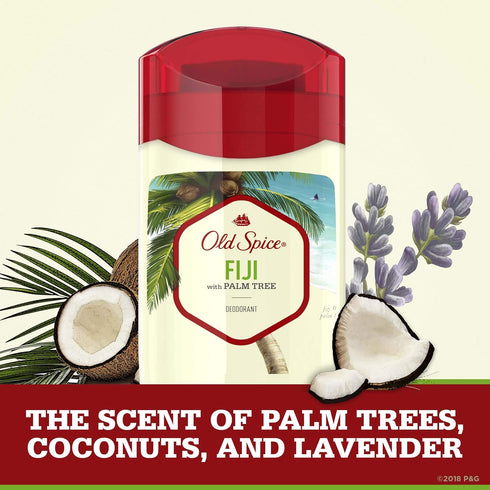 Old Spice Aluminum Free Deodorant for Men, Fiji with Palm Tree Scent, 3.0 Ounce, Pack of 3