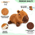 Capybara Microwavable Unscented Heating Pad, 1.5 lbs Plush Heatable Pillow for Women and Kids, Cute Cozy Stuffed Animal