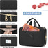 Travel-Friendly Black Pill Organizer for Medication - Durable Storage Bag