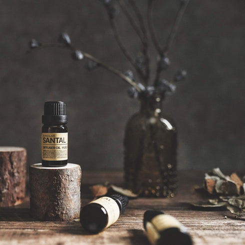 Santal Diffuser Oil, Amber Coco Vanilla Cedar Sandalwood Musk Essential Oils Blend for Ultrasonic Diffuser (.33 oz)