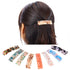 WILLBOND 8 Pieces Tortoise Shell Hair Barrettes, Automatic Cellulose Acetate Medium French Design Snap Clip
