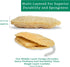 Natural Loofah Exfoliating Sponge (4 Pack) - Organic Biodegradable Body Scrubber