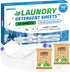FIXSMITH Laundry Detergent Sheets, 100 Loads (50 Sheets), Fresh Linen Scent, Eco Friendly, Plastic-Free