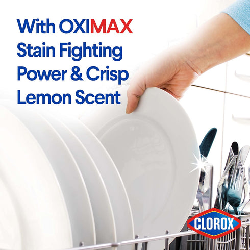 Clorox Triple Action Ultra Dishwasher Detergent Pacs, 60 Count, Lemon Scent