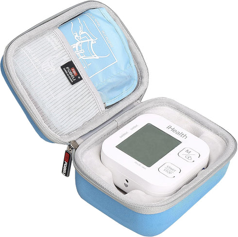 Hard Carrying Case Replacement for iHealth Track Smart Upper Arm Blood Pressure Monitor, Bluetooth Blood Pressure Cuff Machine, Protective Travel Storage Bag (Case Only)