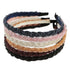 MTLEE 6 Pieces Beaded Headbands for Women - Sparkly Crystal Beaded Hair Hoop Hairbands in Multiple Colors, Christmas